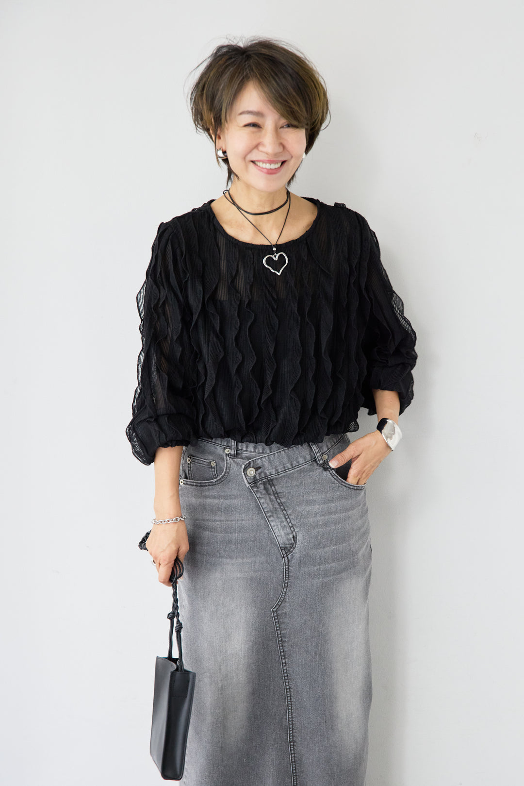 ウエービーレースブラウス