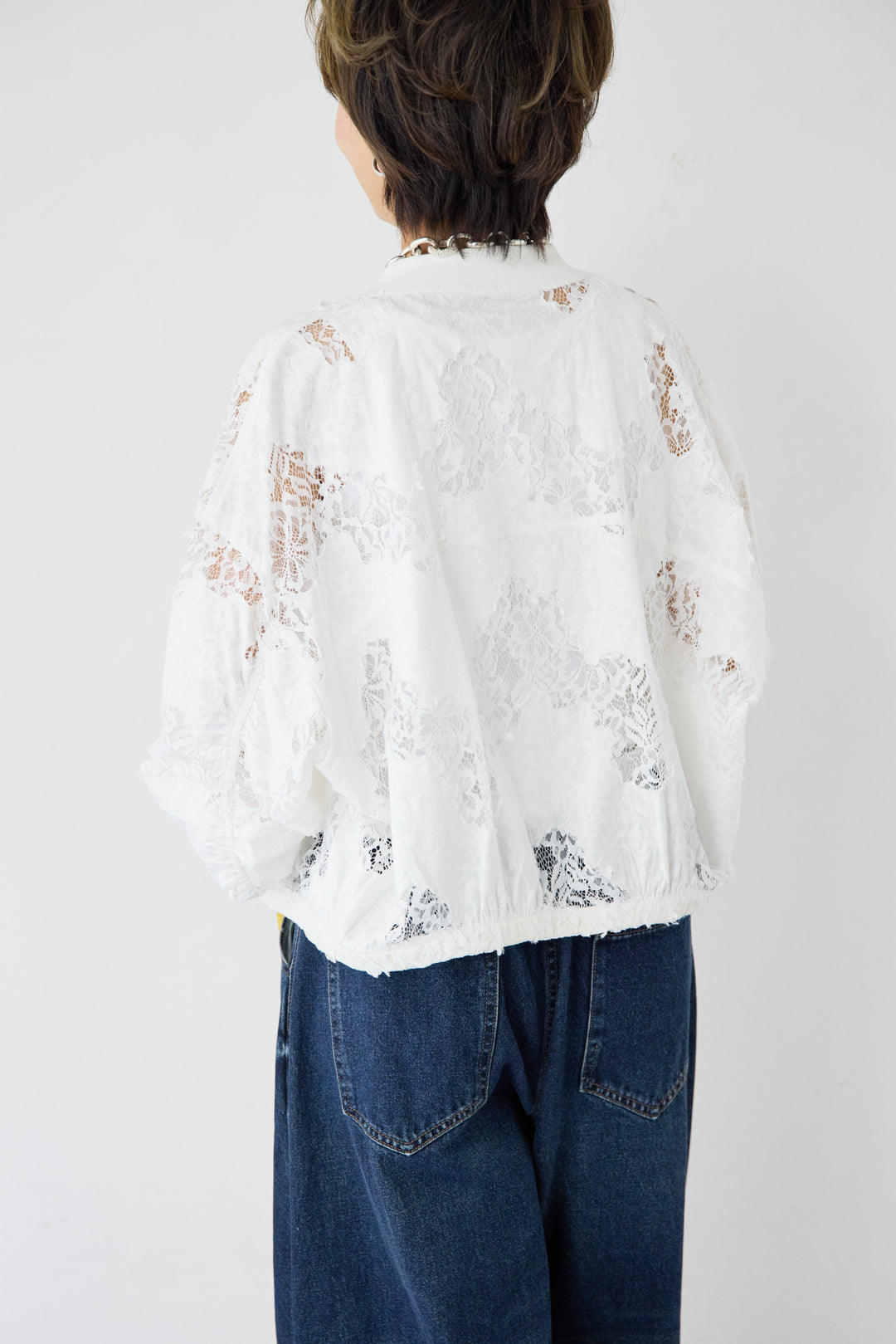 総レースブルゾン