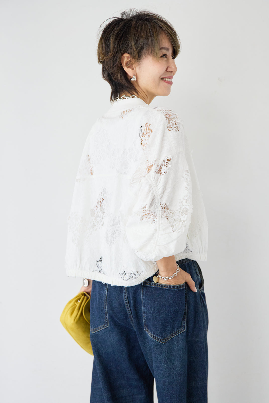 総レースブルゾン