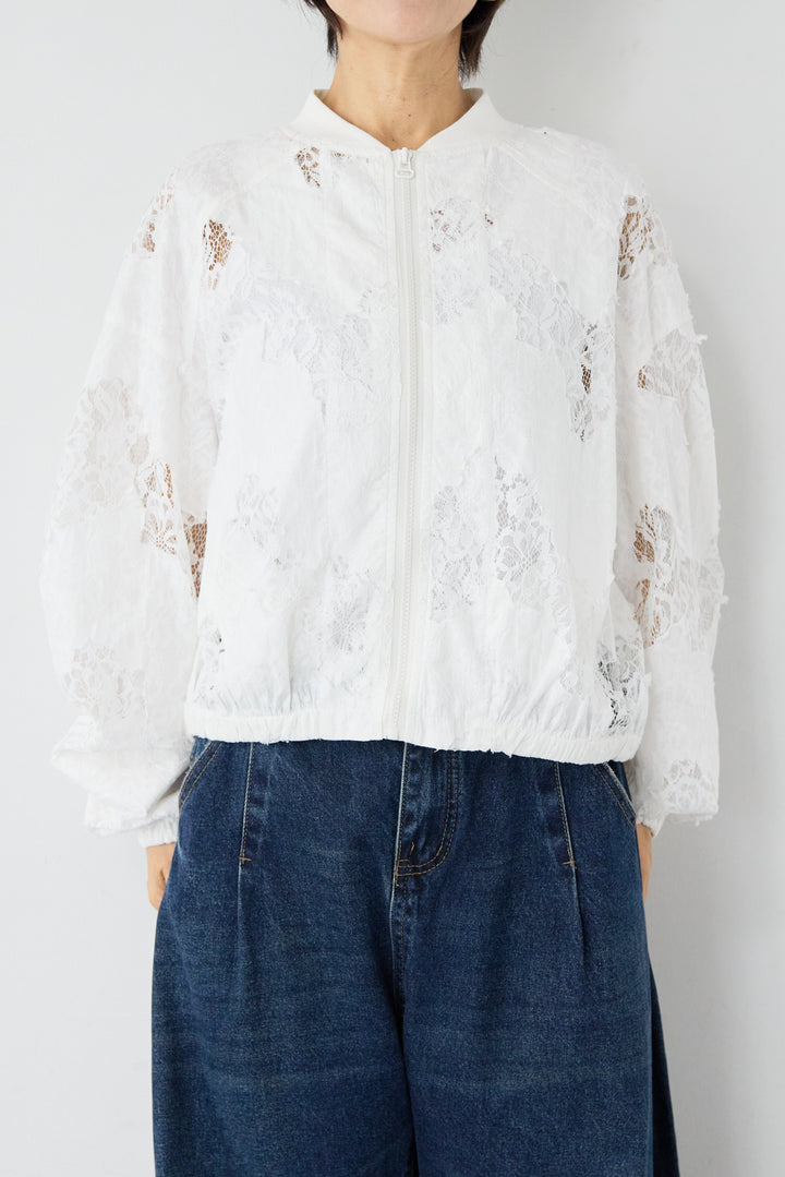 総レースブルゾン