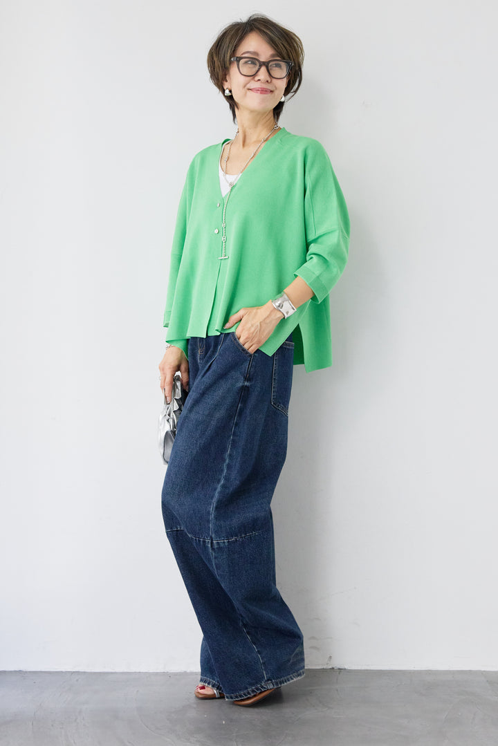 ウォッシャブルサラッとカーディガン