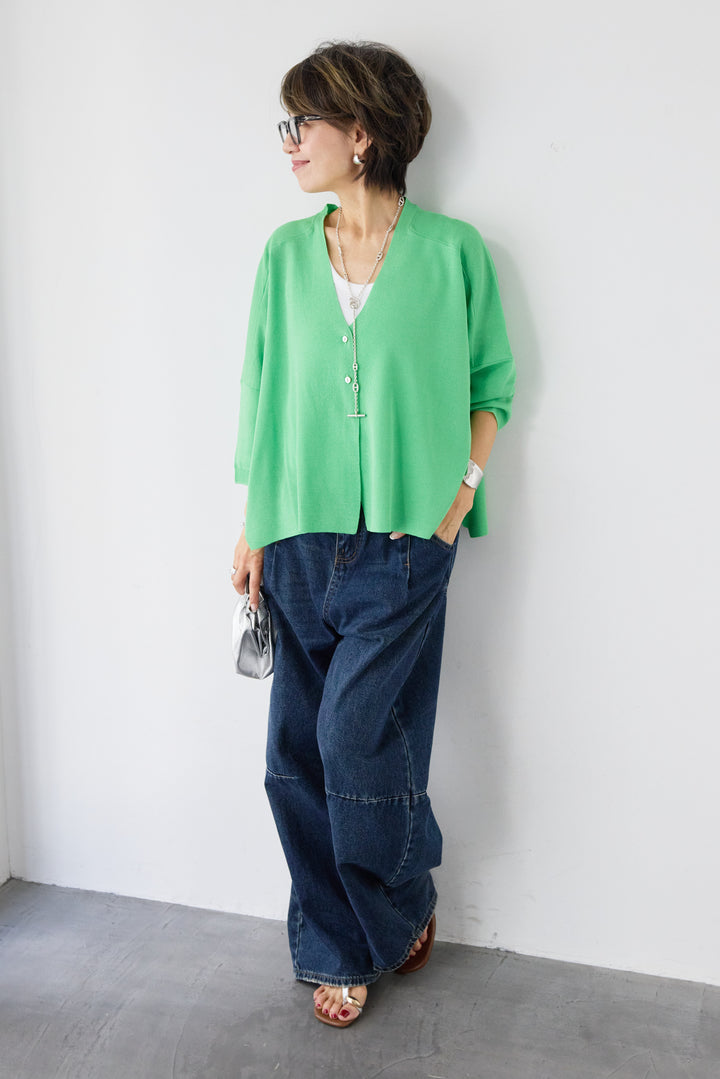 ウォッシャブルサラッとカーディガン