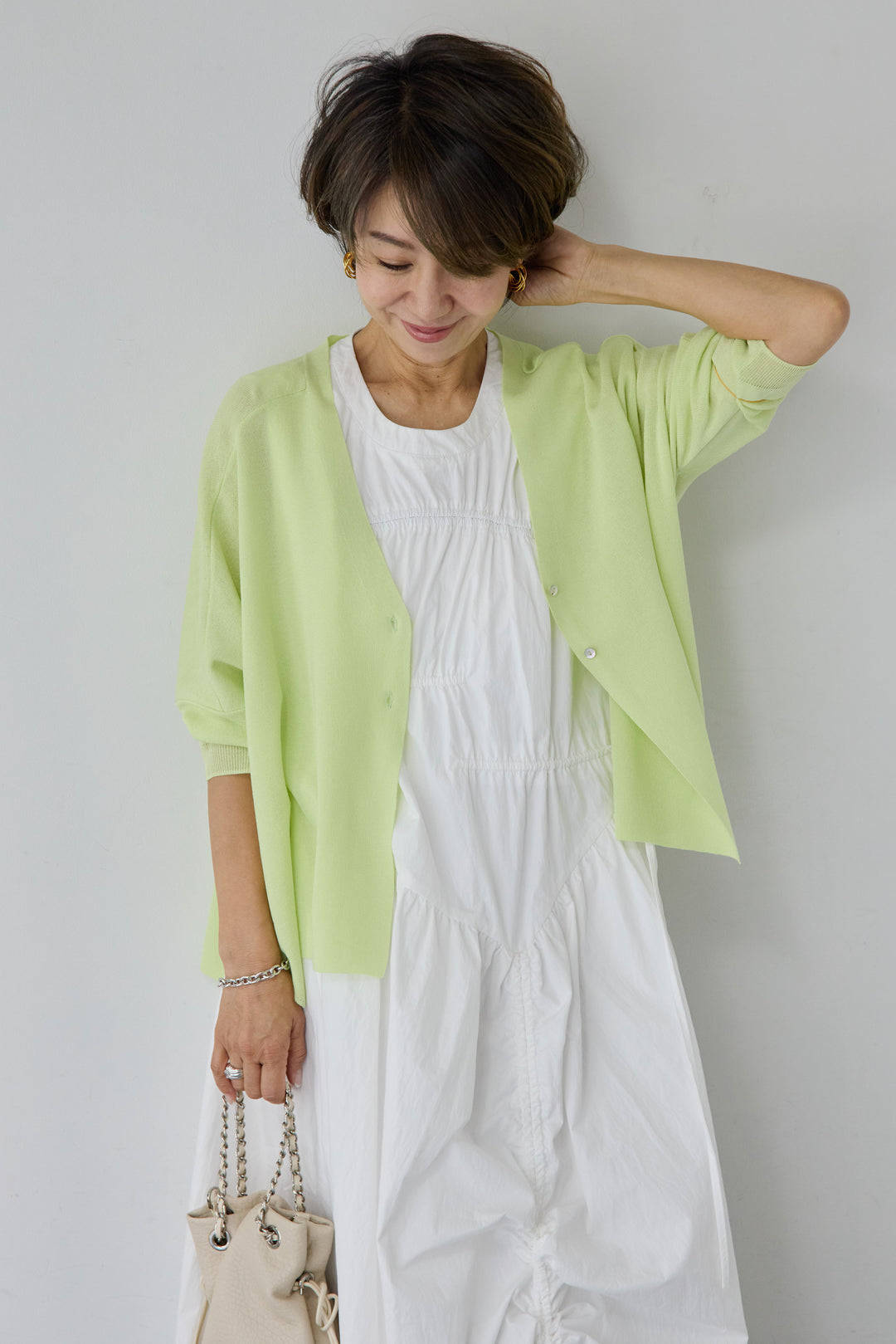 ウォッシャブルサラッとカーディガン