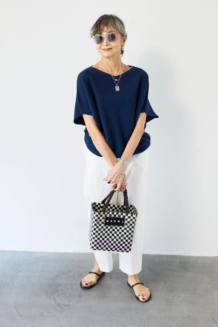 ウエストゴムテーパードパンツ