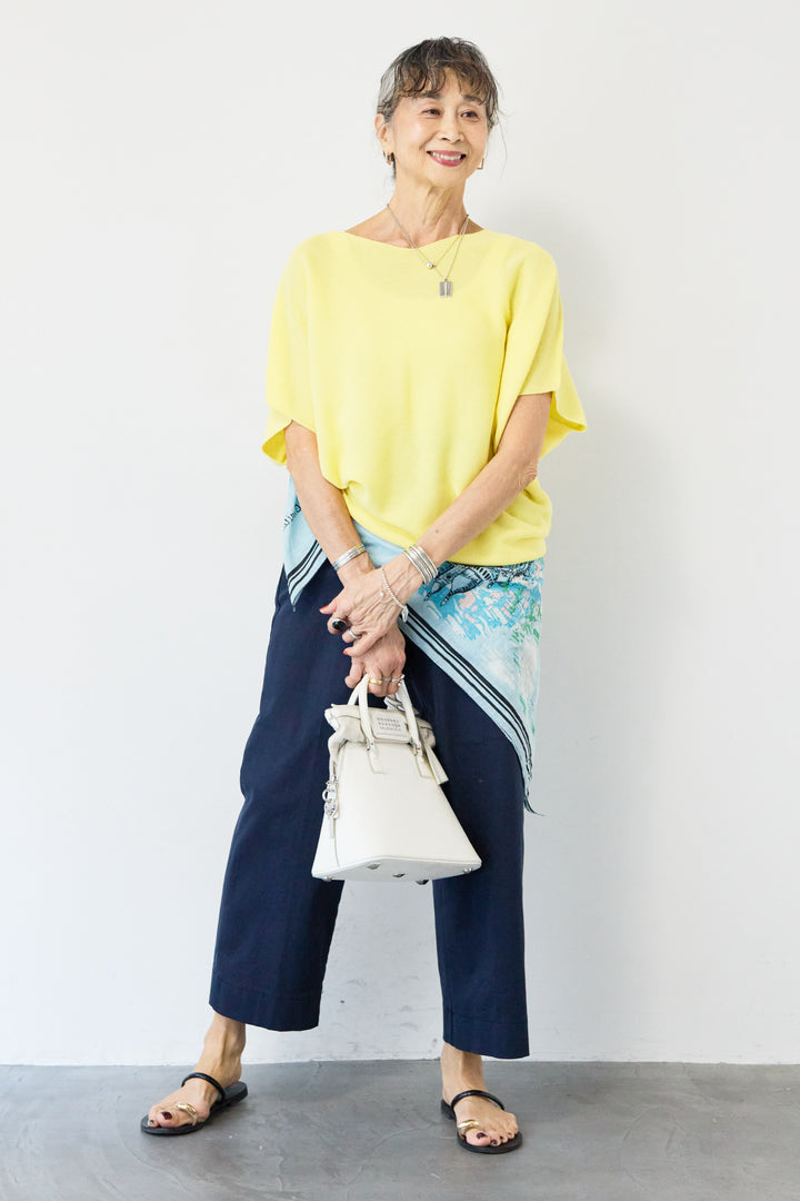 ウエストゴムテーパードパンツ