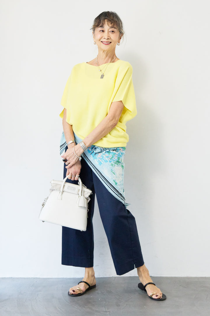 ウエストゴムテーパードパンツ