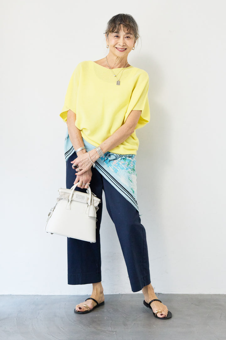 ウエストゴムテーパードパンツ