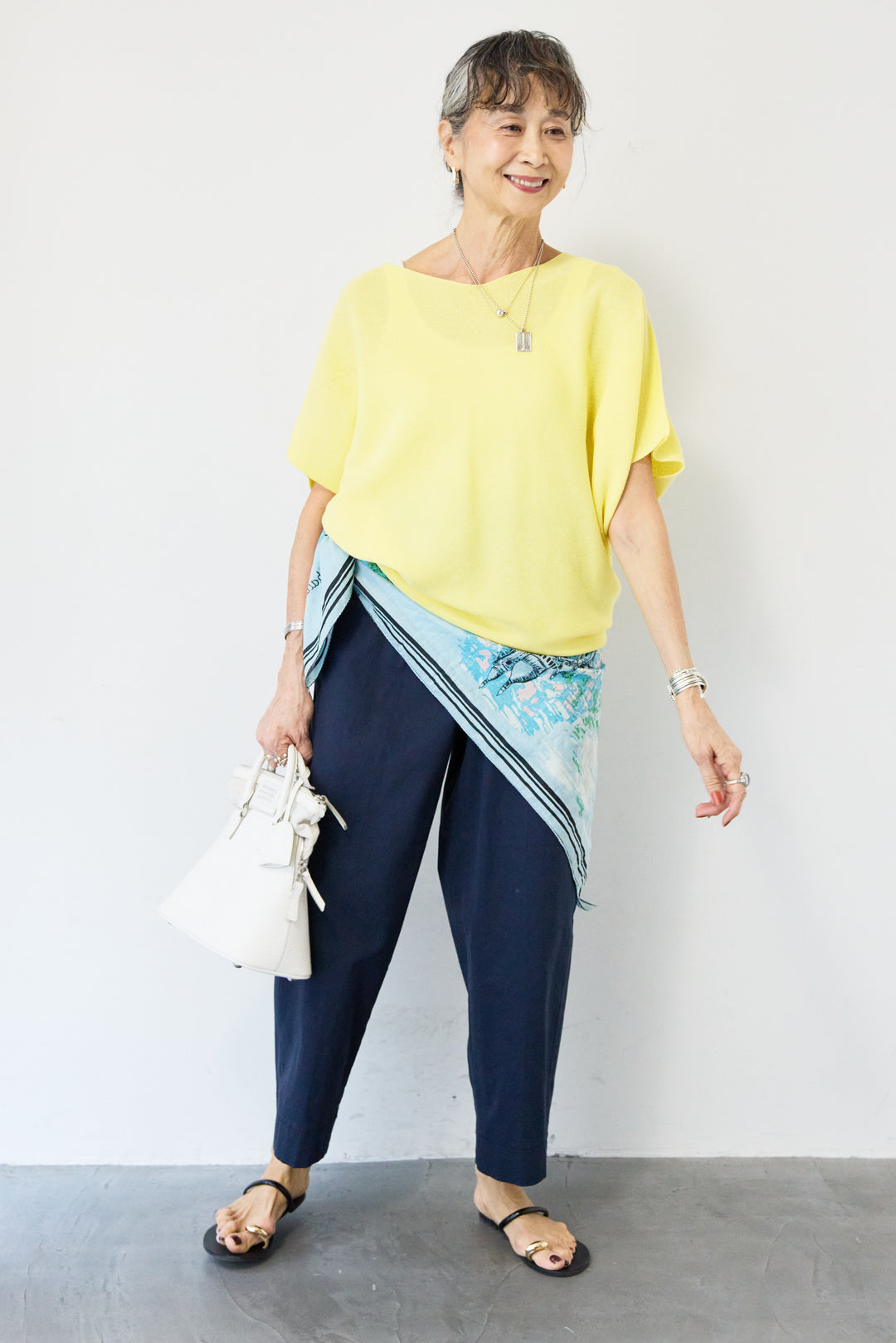 ウエストゴムテーパードパンツ