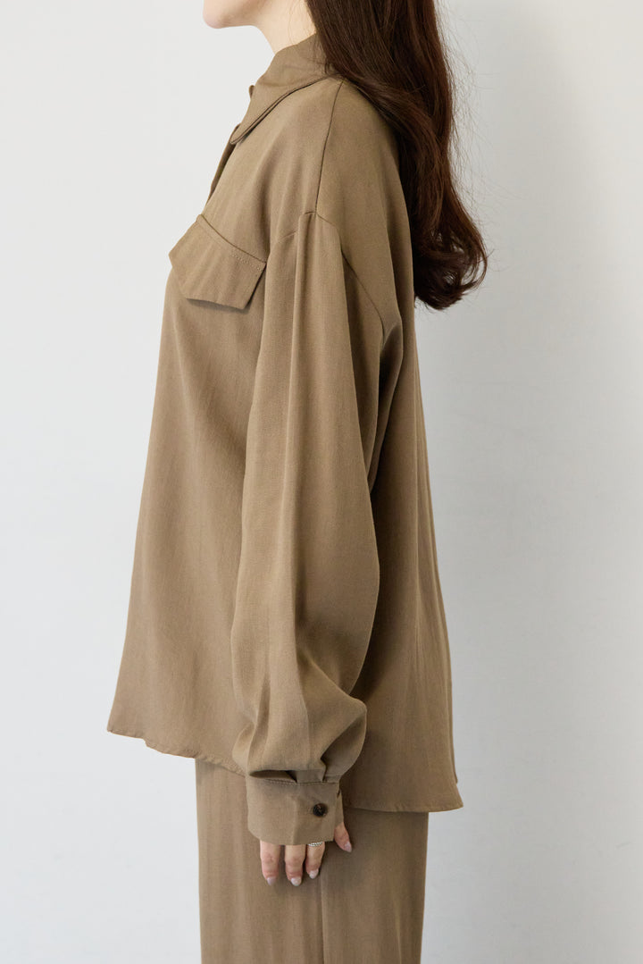 リネンライクシャツセットアップ