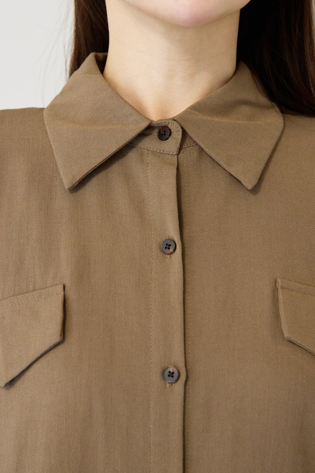 リネンライクシャツセットアップ