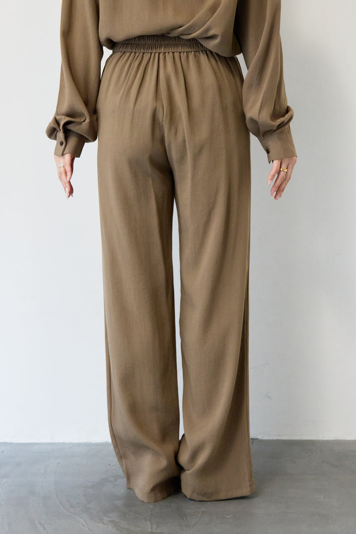 リネンライクシャツセットアップ