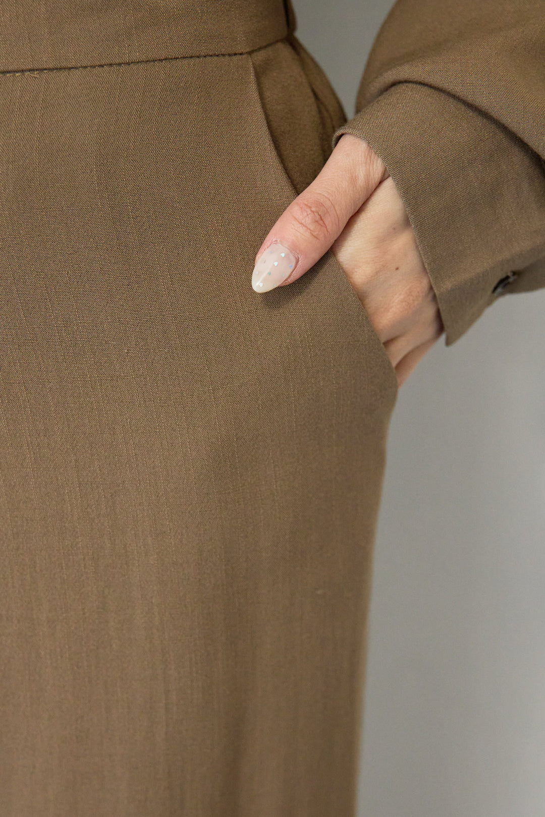 リネンライクシャツセットアップ