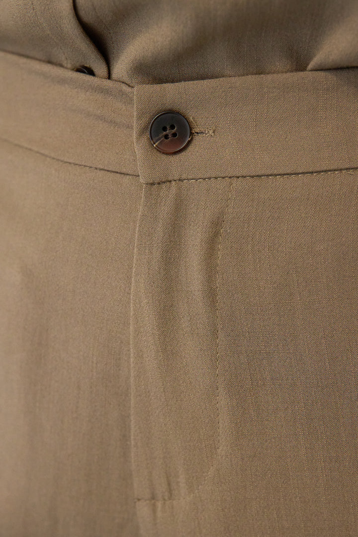 リネンライクシャツセットアップ