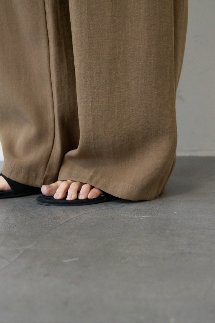 リネンライクシャツセットアップ