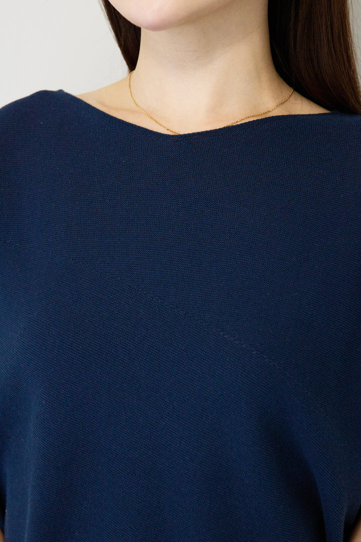 [SET]ホールガーメントフレンチスリーブニット+ウエストゴムテーパードパンツ(2set)