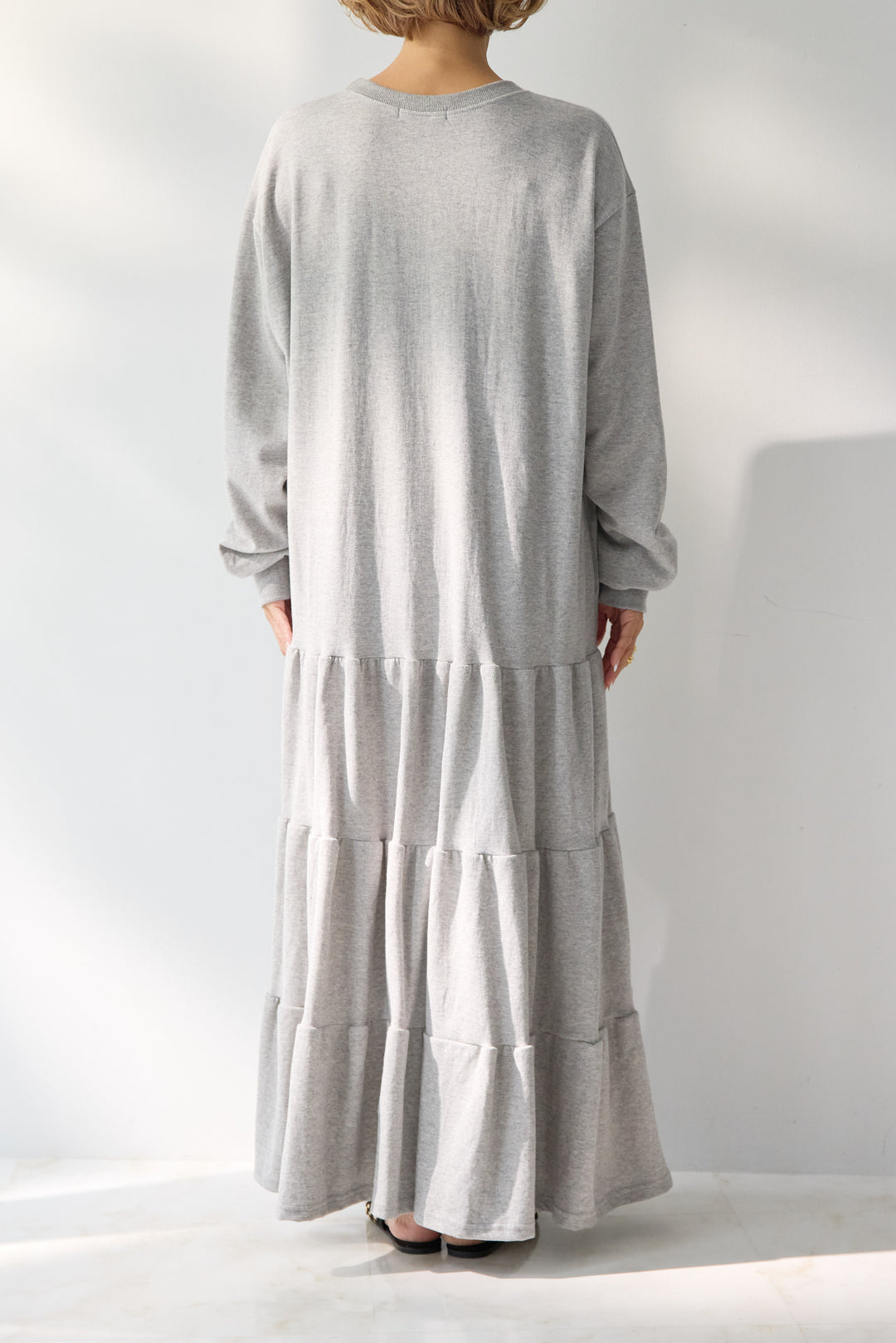 ティアードスウェットワンピース