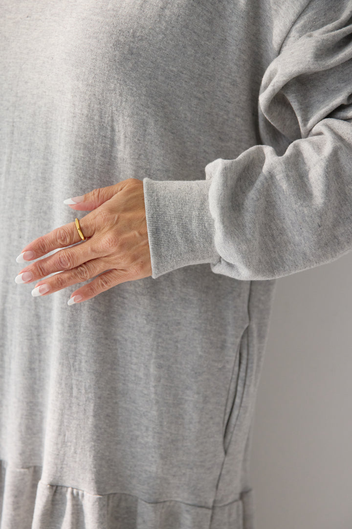 ティアードスウェットワンピース