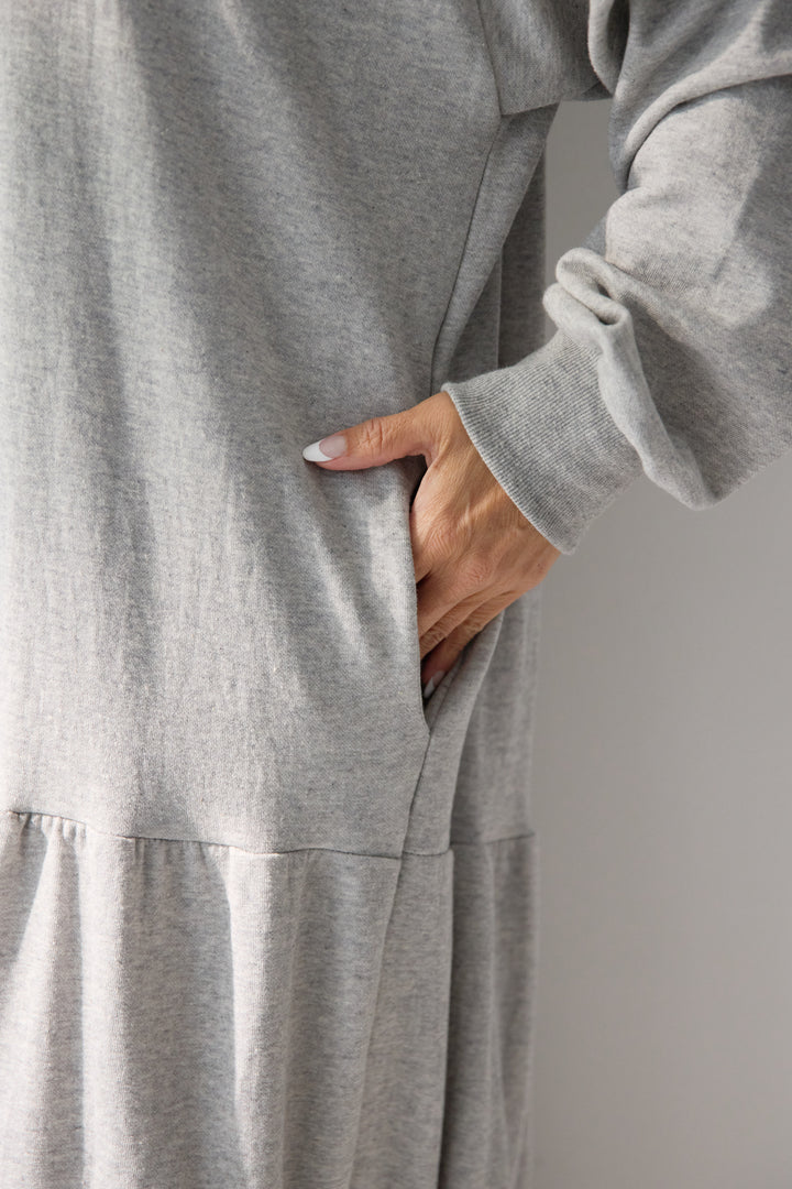 ティアードスウェットワンピース