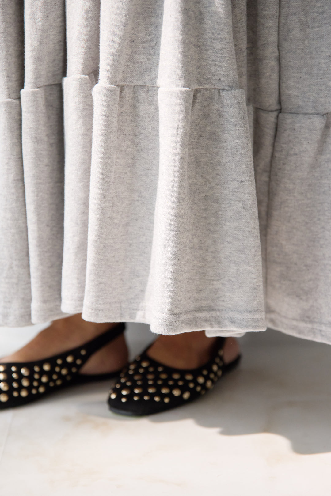 ティアードスウェットワンピース