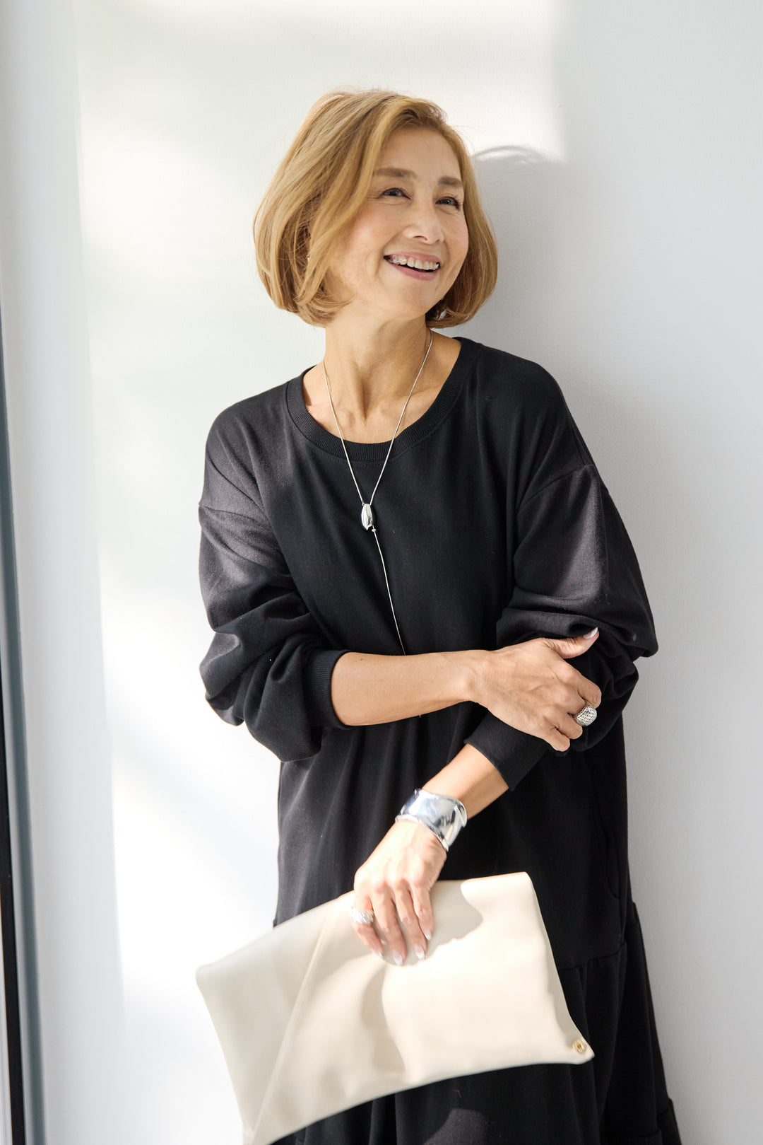 ティアードスウェットワンピース