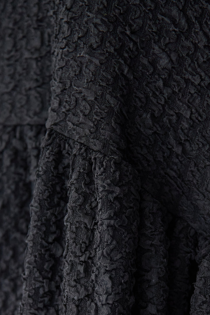 ボリュームスリーブ ジャガードワンピース