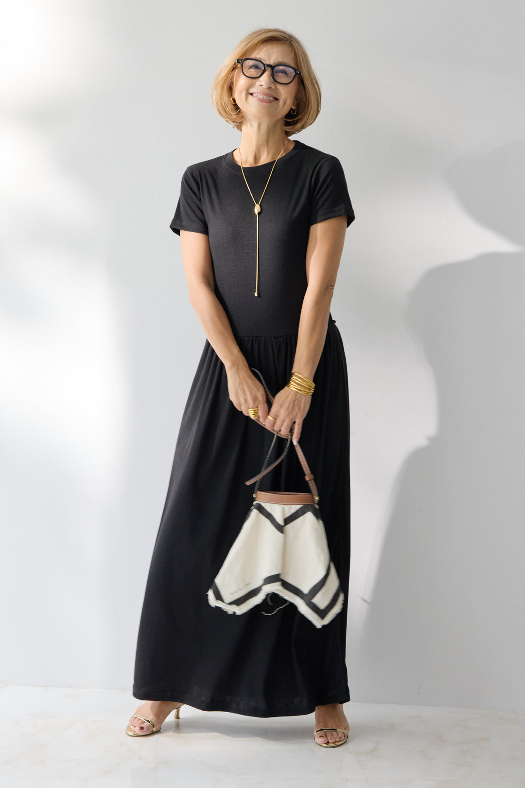 【2SET】ソフトデニムショートシャツ+ウエストギャザーカットワンピース