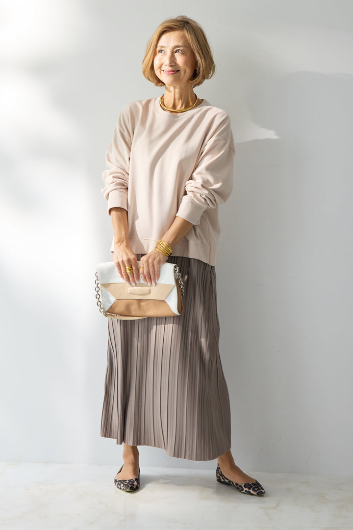 ドッキングプリーツワンピース