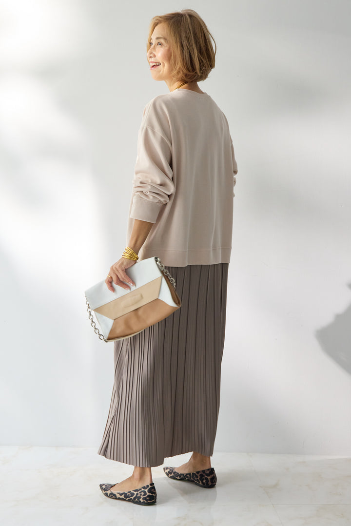 ドッキングプリーツワンピース