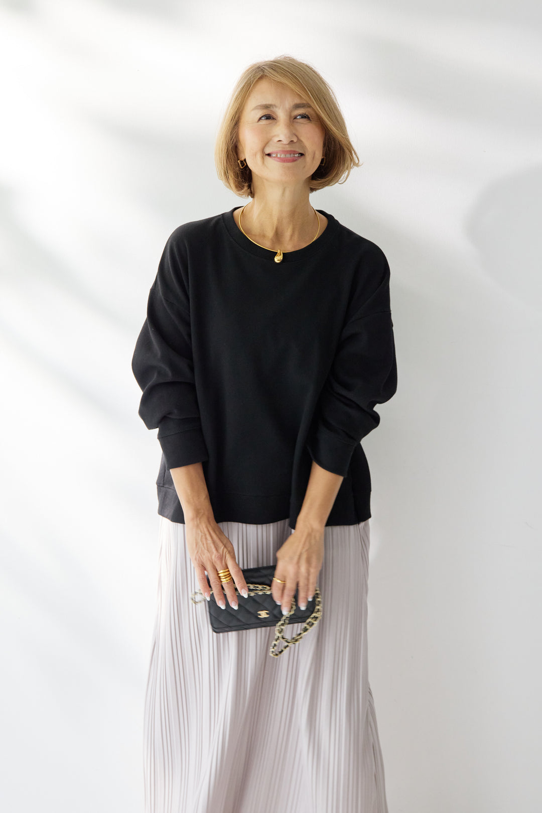 ドッキングプリーツワンピース