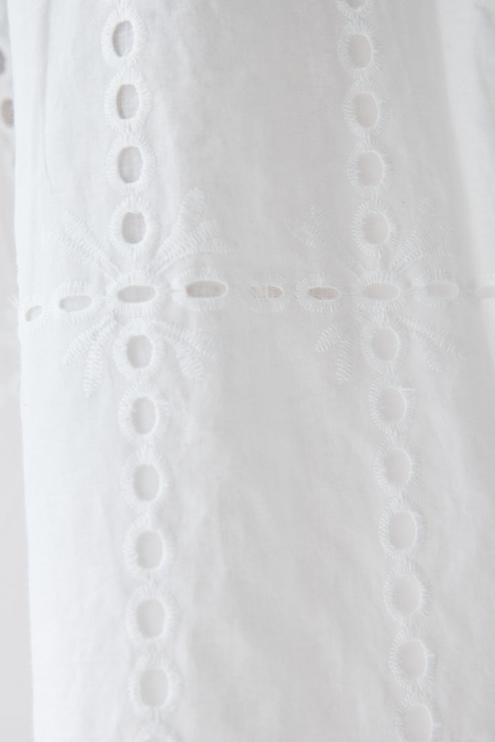 カットワークレース ロングワンピース