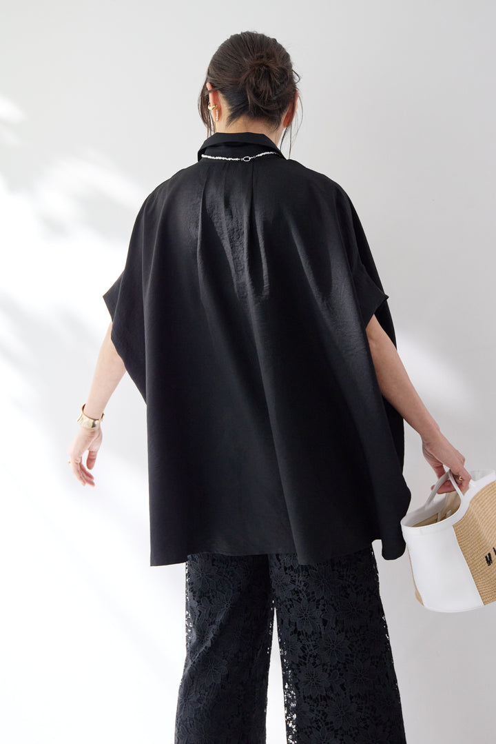 ドレープワイドシャツ