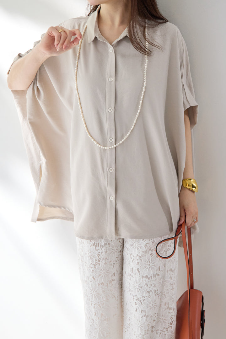ドレープワイドシャツ