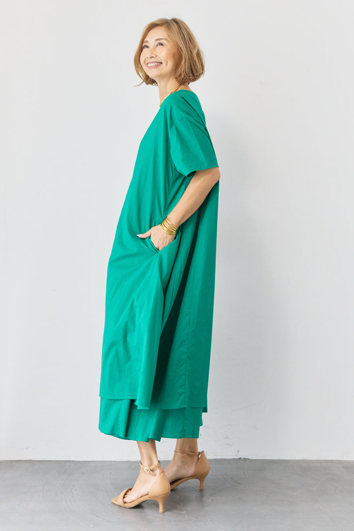 2wayベルト レイヤードヘムワンピース