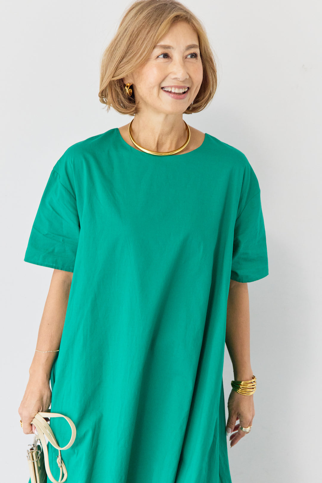 2wayベルト レイヤードヘムワンピース