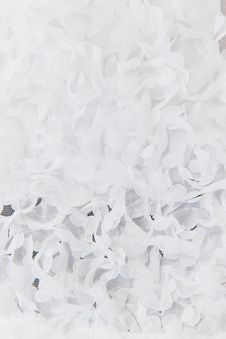 [SET]フラワーモチーフ チュールベスト+ウエストゴム センタープレスワイドパンツ(2set)