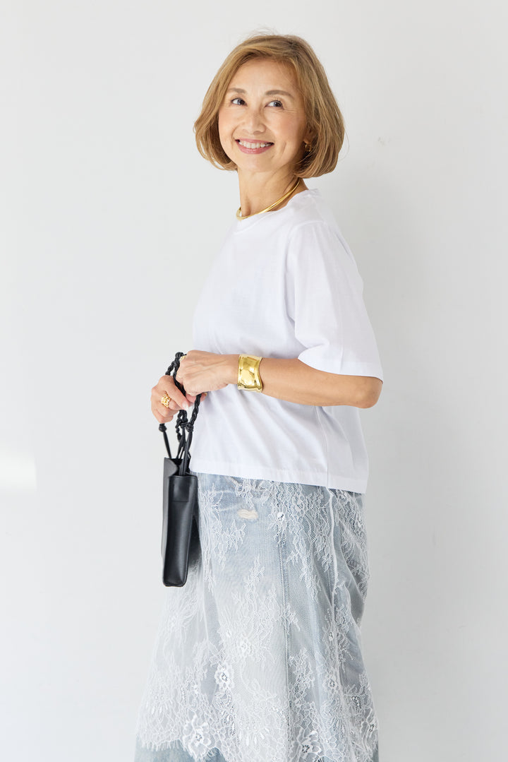 [SET]レース切替チュニックT+ダメージコクーンパンツ(2set)