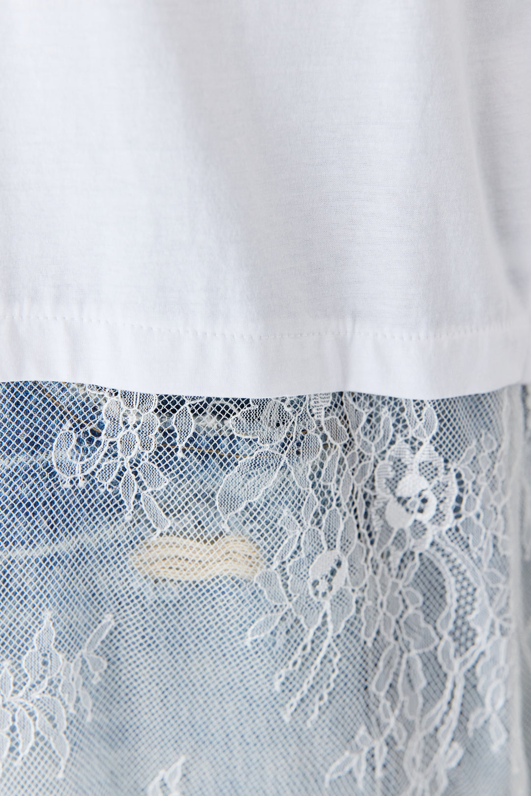 [SET]レース切替チュニックT+ダメージコクーンパンツ(2set)