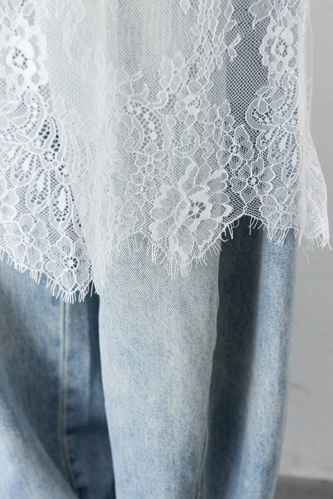 [SET]レース切替チュニックT+ダメージコクーンパンツ(2set)