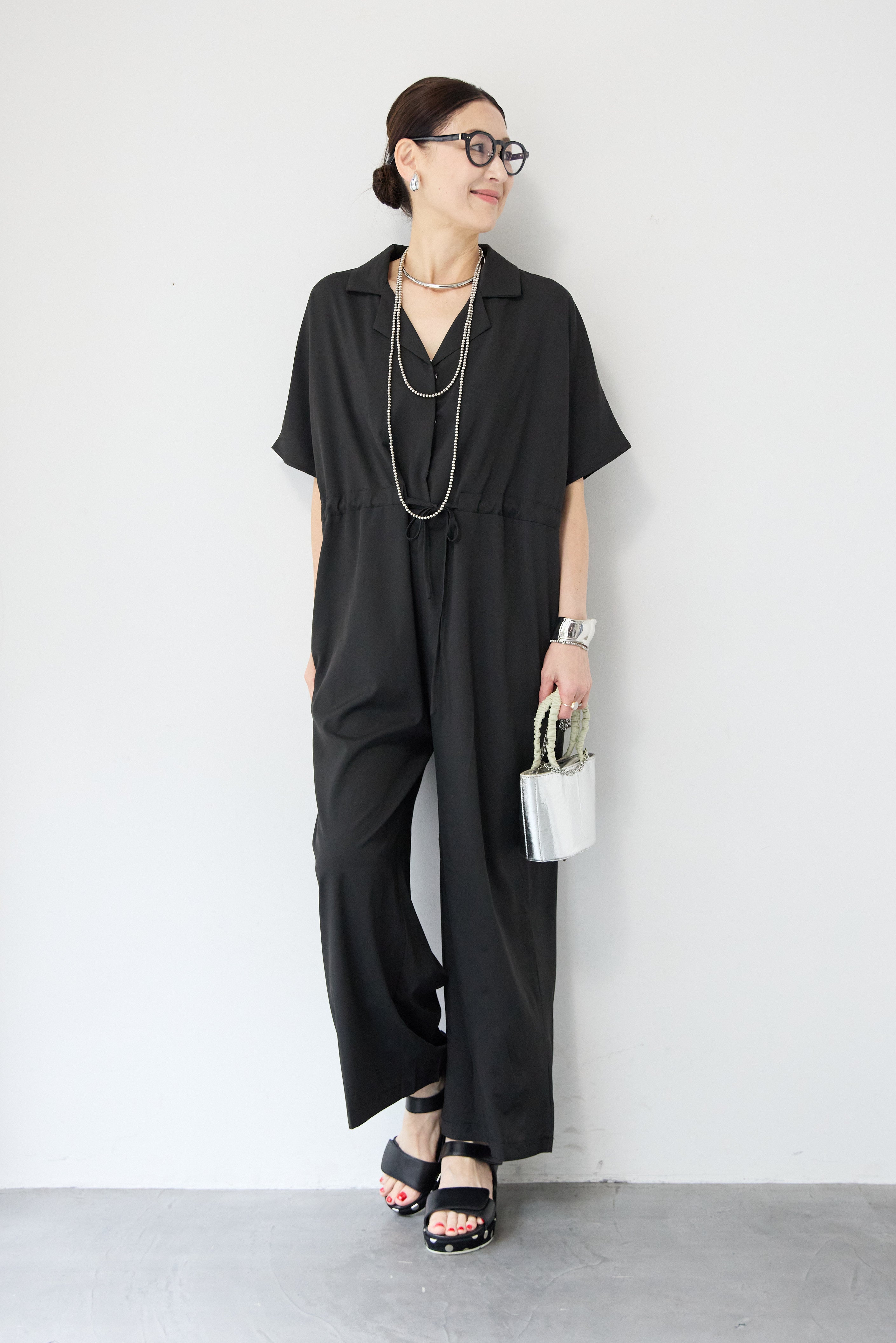 新品！DOUBLE STANDARD ♡ オールインワン38 オープンカラーオールインワン – plusotoha