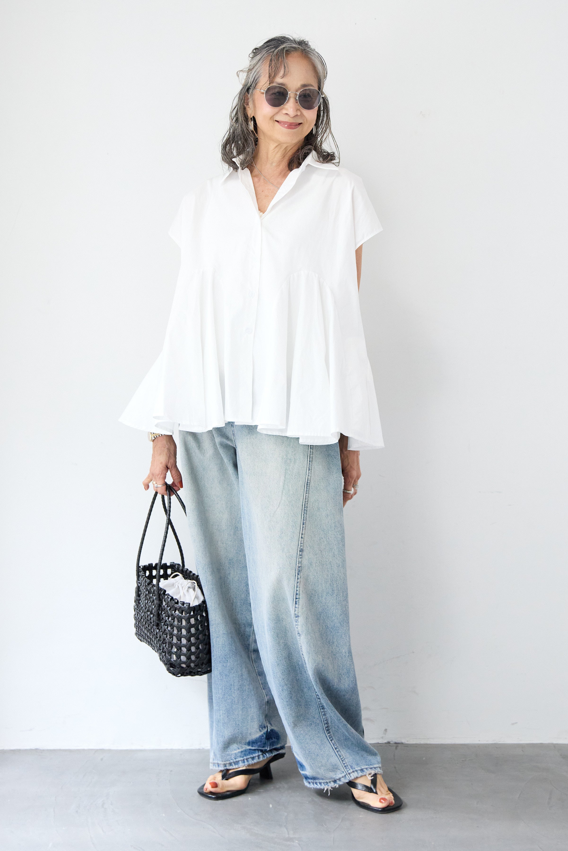 PLUS OTO . HA ボーダーニットとパンツのセット PLUS OTO.HA. × HARUKO – plusotoha