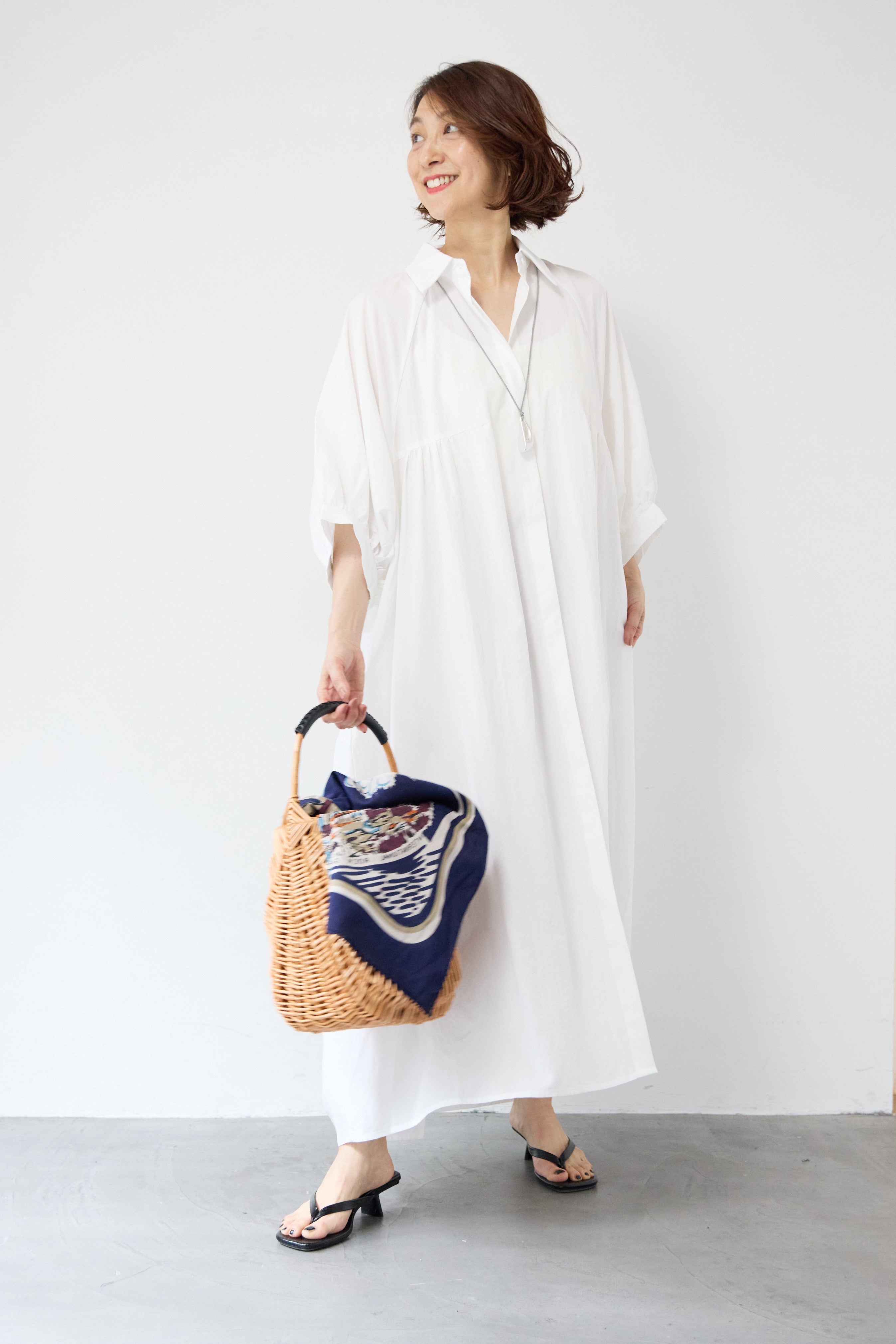 バックシャツワンピース バックプリーツシャツワンピース≪手洗い可能≫ | MAYSON GREY（Women