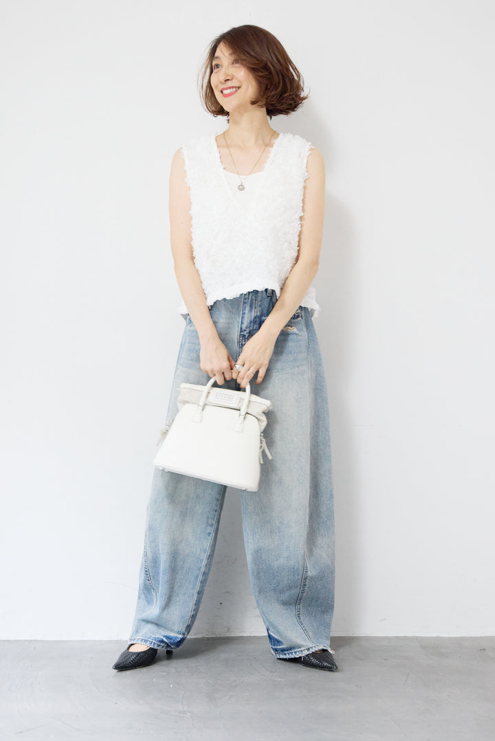 リボンテープフリンジベスト