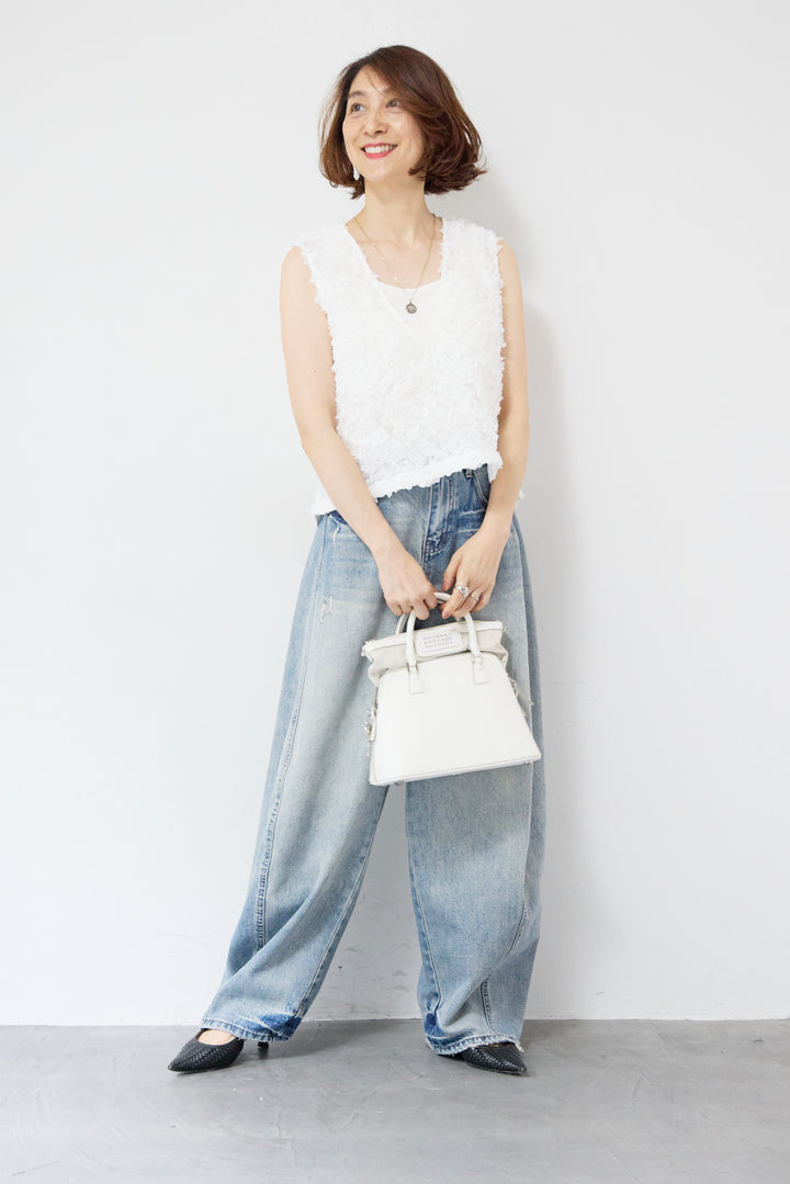 リボンテープフリンジベスト