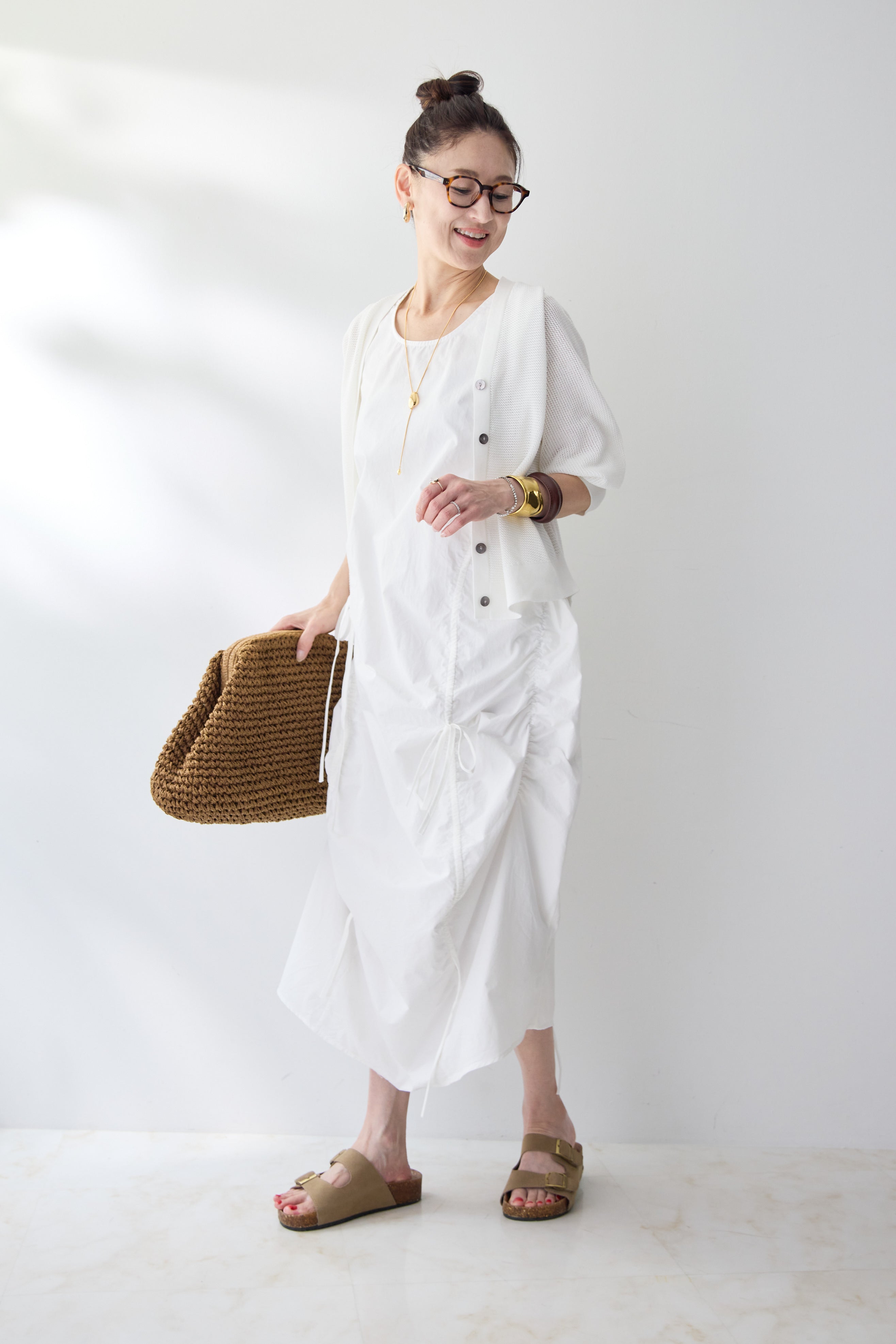 katieノースリーブ バイカラーノースリーブワンピース KR14424