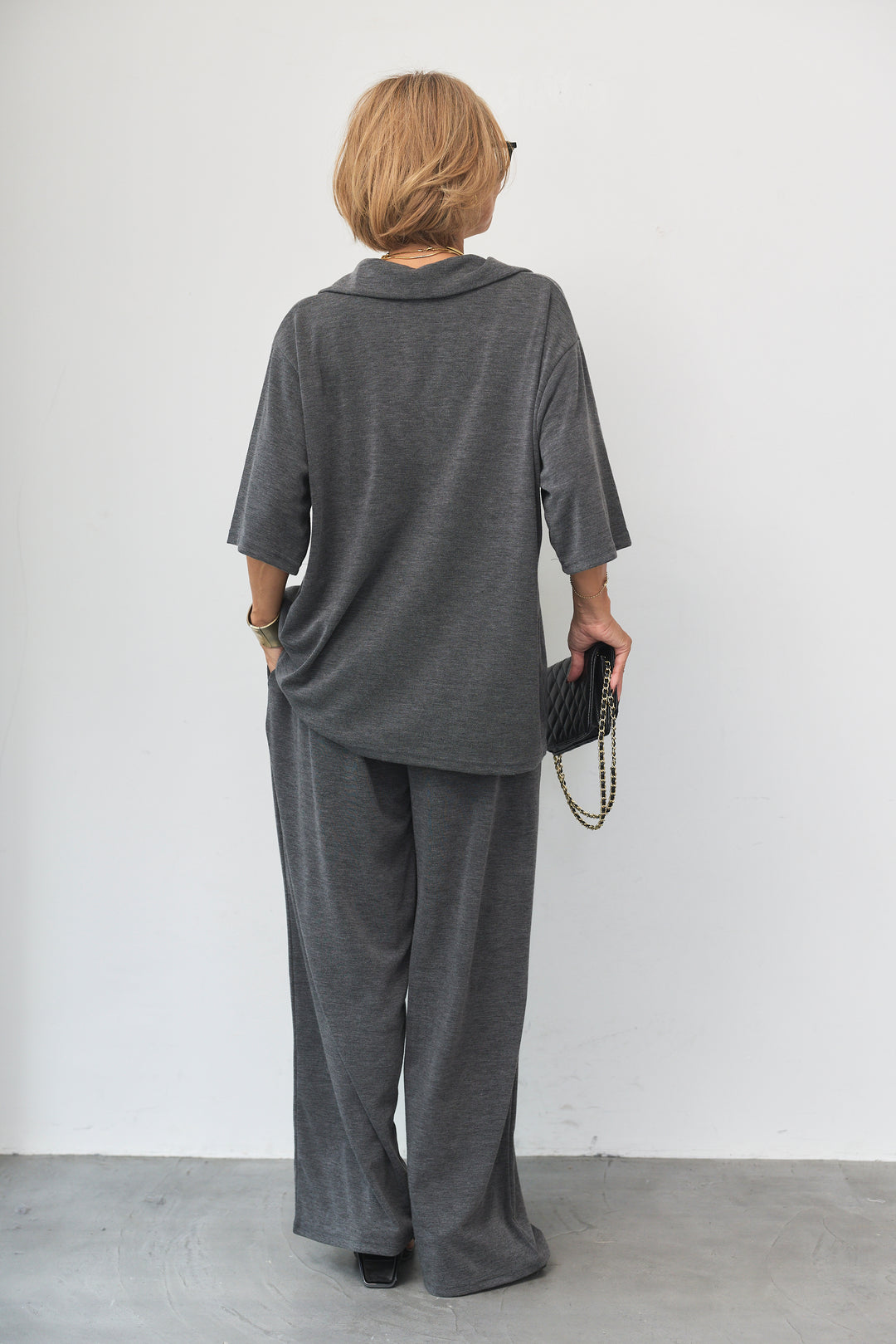 スキッパーポロ＋パンツ セットアップ