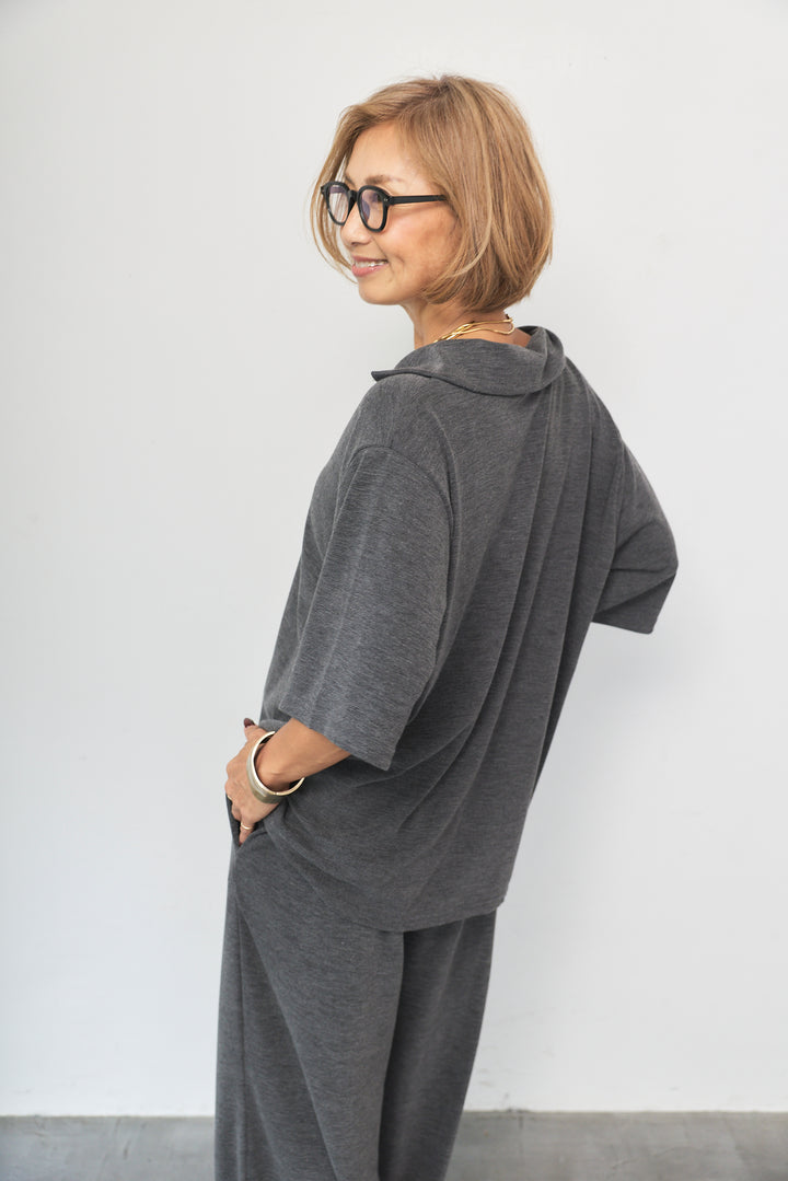 スキッパーポロ＋パンツ セットアップ