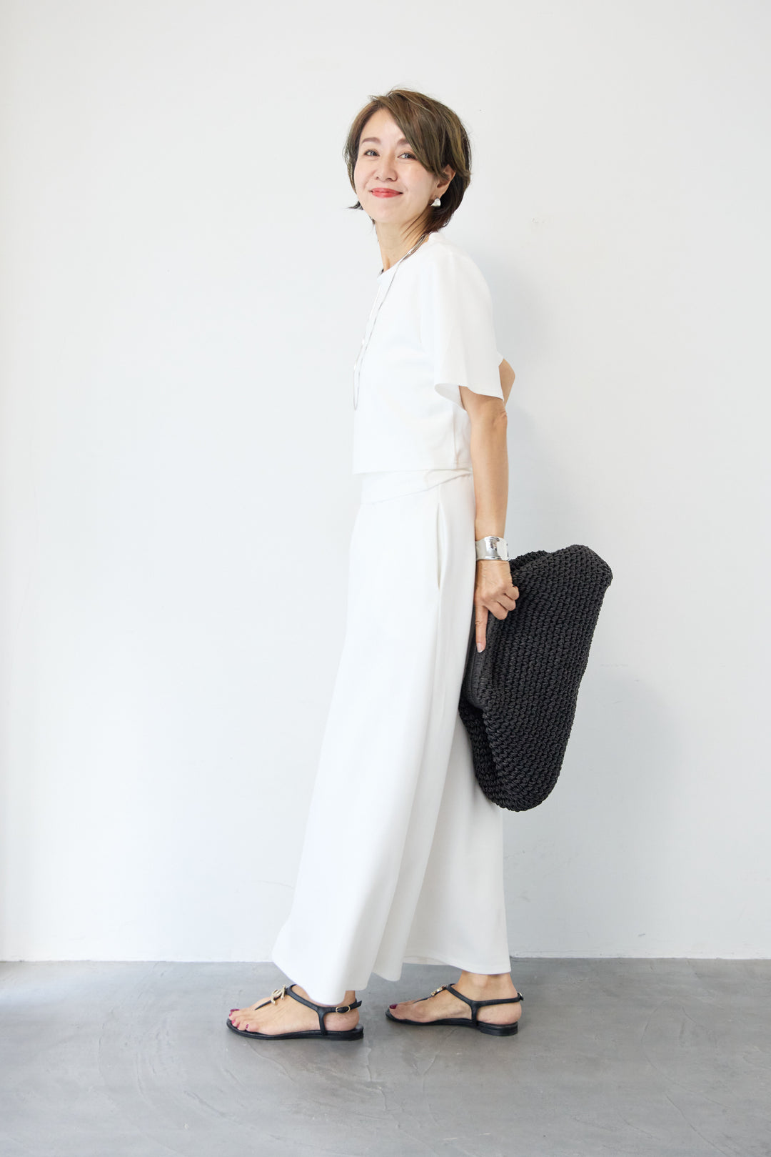 【2点セット】クロップドT+ロングスカート セットアップ