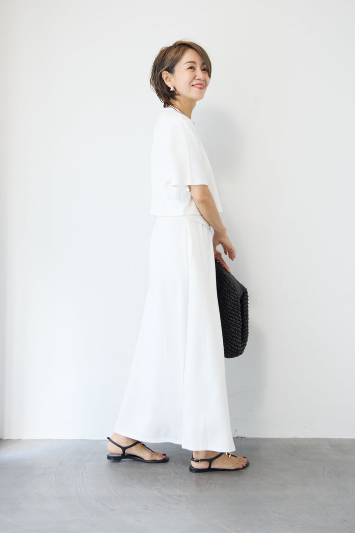【2点セット】クロップドT+ロングスカート セットアップ