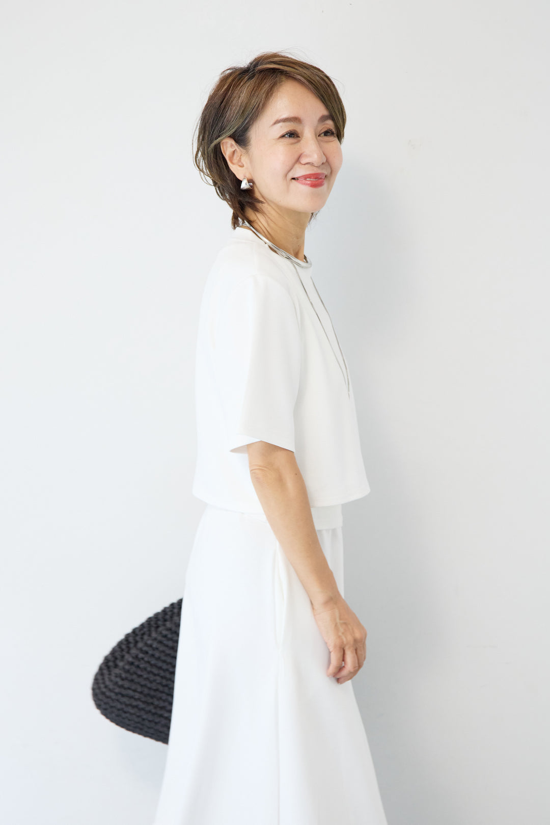 【2点セット】クロップドT+ロングスカート セットアップ