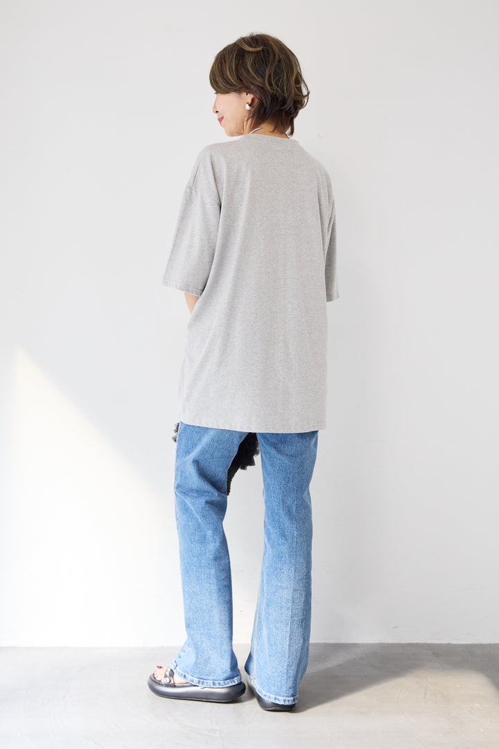 レースビスチェプリント Tシャツ